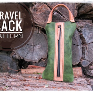 Travel Sack Leather PDF Pattern - by Leathercraft Rebels