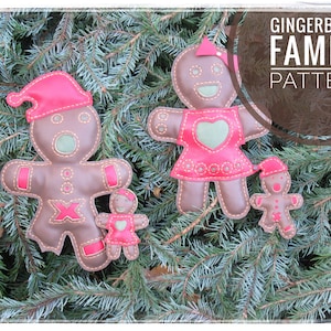 Gingerbread Family Leather PDF Pattern - by Leathercraft Rebels