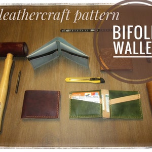 Bi-Fold Leder Geldbörse PDF Schnitt - von Leathercraft Rebels