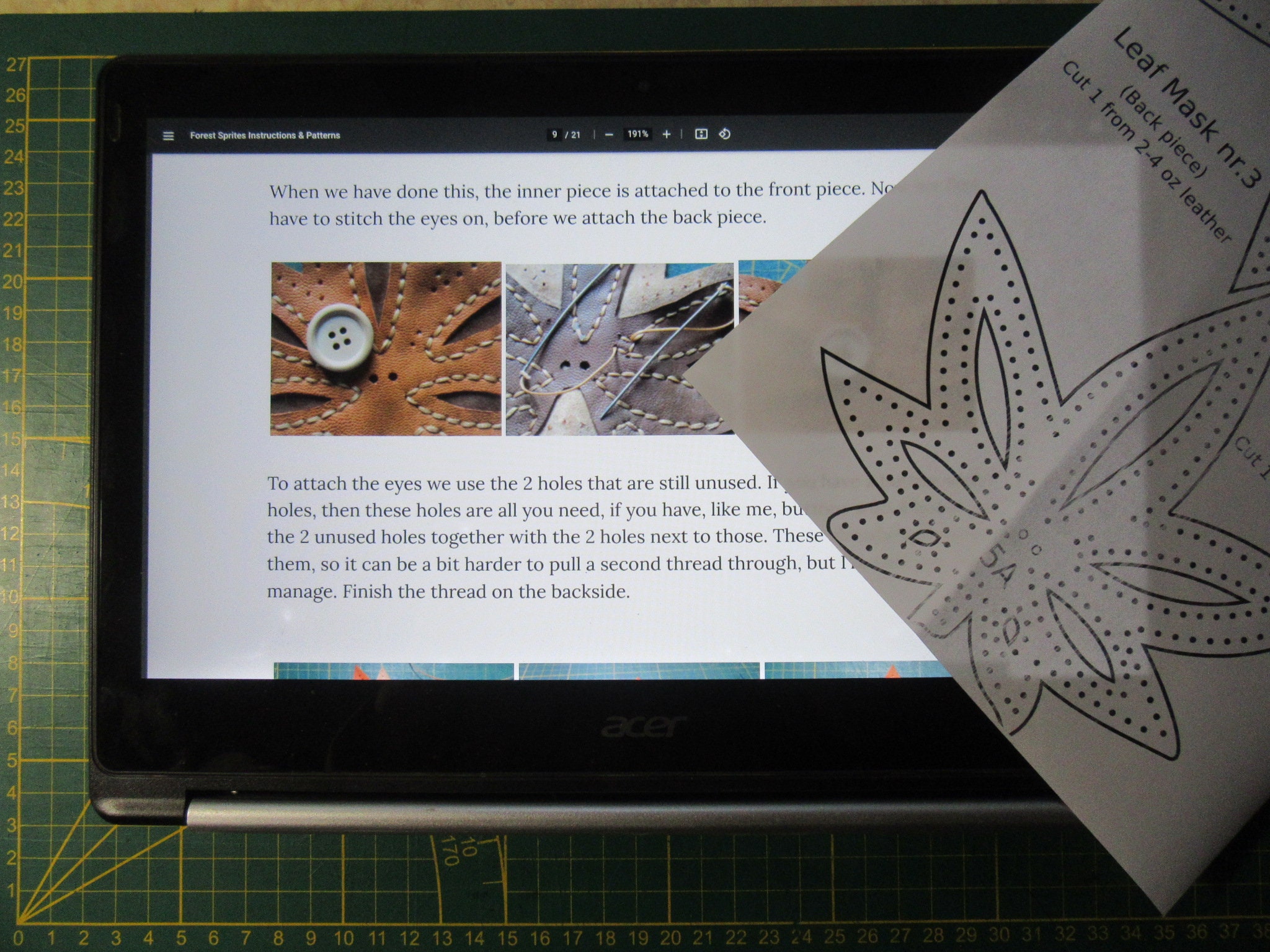 Forest Sprites Leather PDF Pattern by Leathercraft Rebels Etsy Ireland