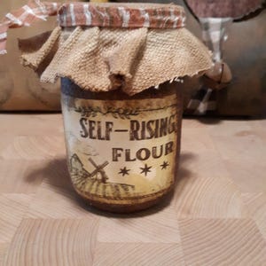 Primitive Grubby Farmhouse Pantry Kitchen Jar Country Kitchen Decor, Farmhouse Decor