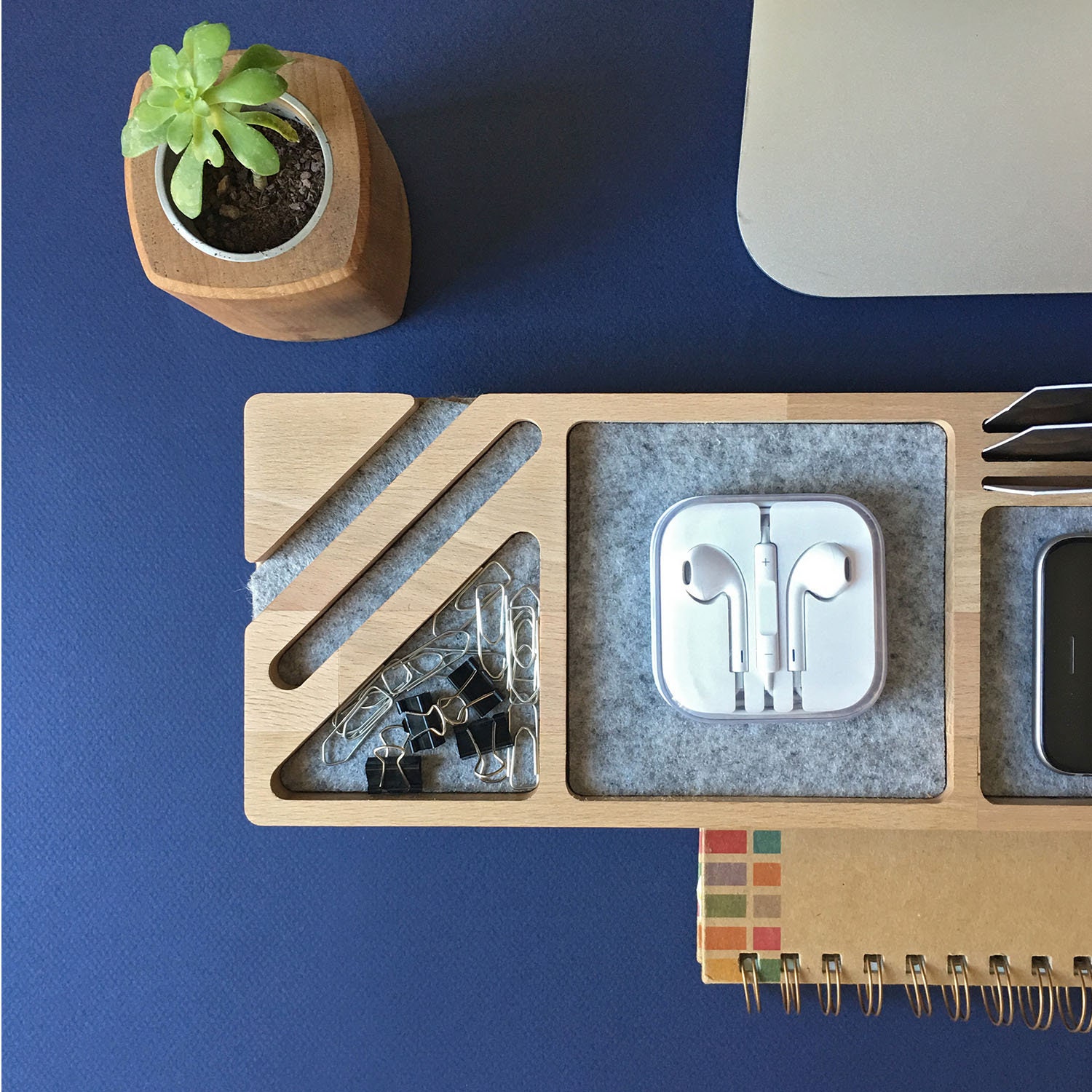 Office Desk accessory wooden table organizers workplace Etsy