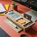 Wooden Desk Organizer, Wood Phone Docking Station, , Office Organizer And Strorage, Home Office Accessories 