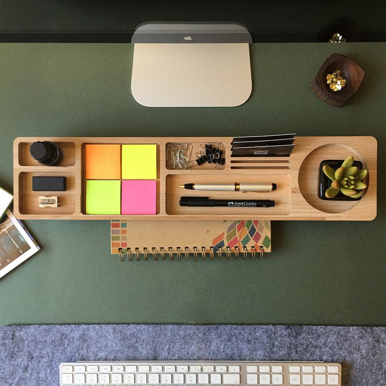 Wood Desk Organizer Personalized Docking Station Ipad & Etsy