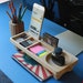 Home Office Furniture, Desk Organizer, Wooden Desk Storage, Personalized Docking Station, iPad & iPhone Stand, Desk Accessories 