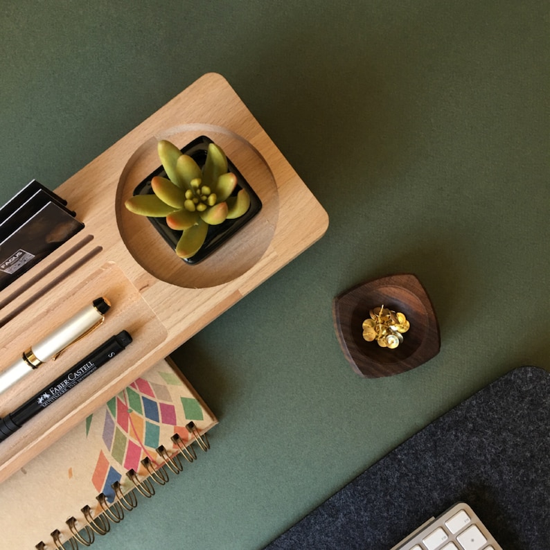Wood Desk Organizer Personalized Docking Station Ipad & Etsy