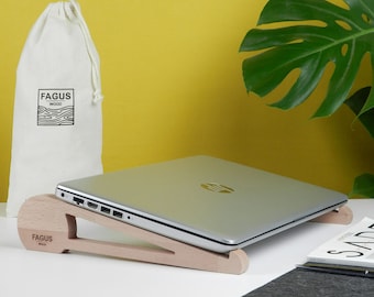 Best wood lap stand. Laptop stand for gift. Handy wood laptop stand. Wooden laptop stand.
