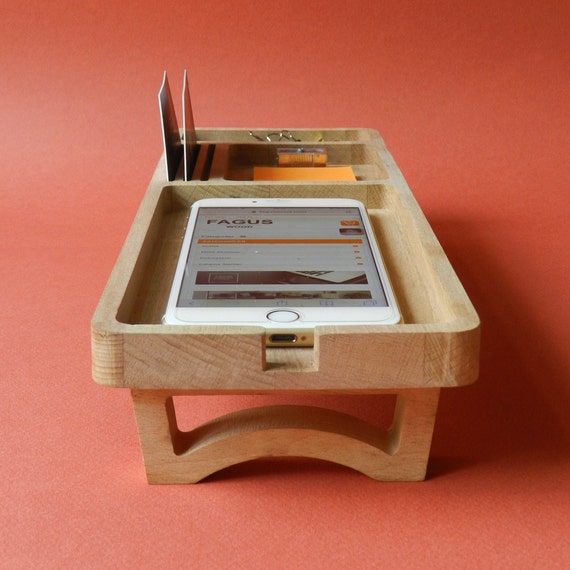 Organizador de escritorio madera con 10 compartimentos