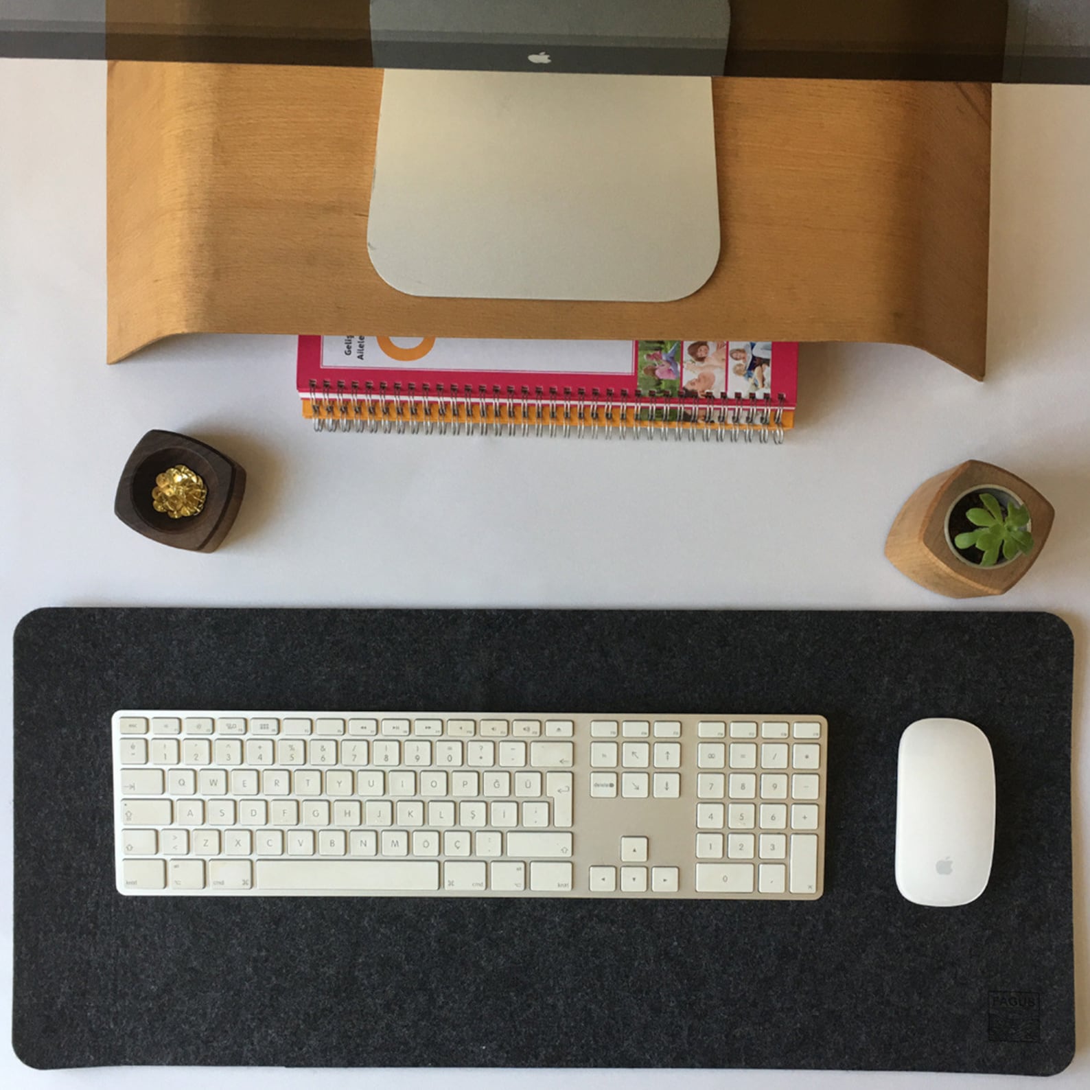 Premium Wool Felt desk mats/desk pads non slip writing pad Etsy