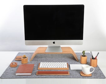 Wool felt Desk Pad / Desk pad / Mouse Pad / Desk Mat / Mouse mat