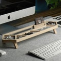 Office Desk accessory Desk organizers wooden docking station organization table organisation product logo