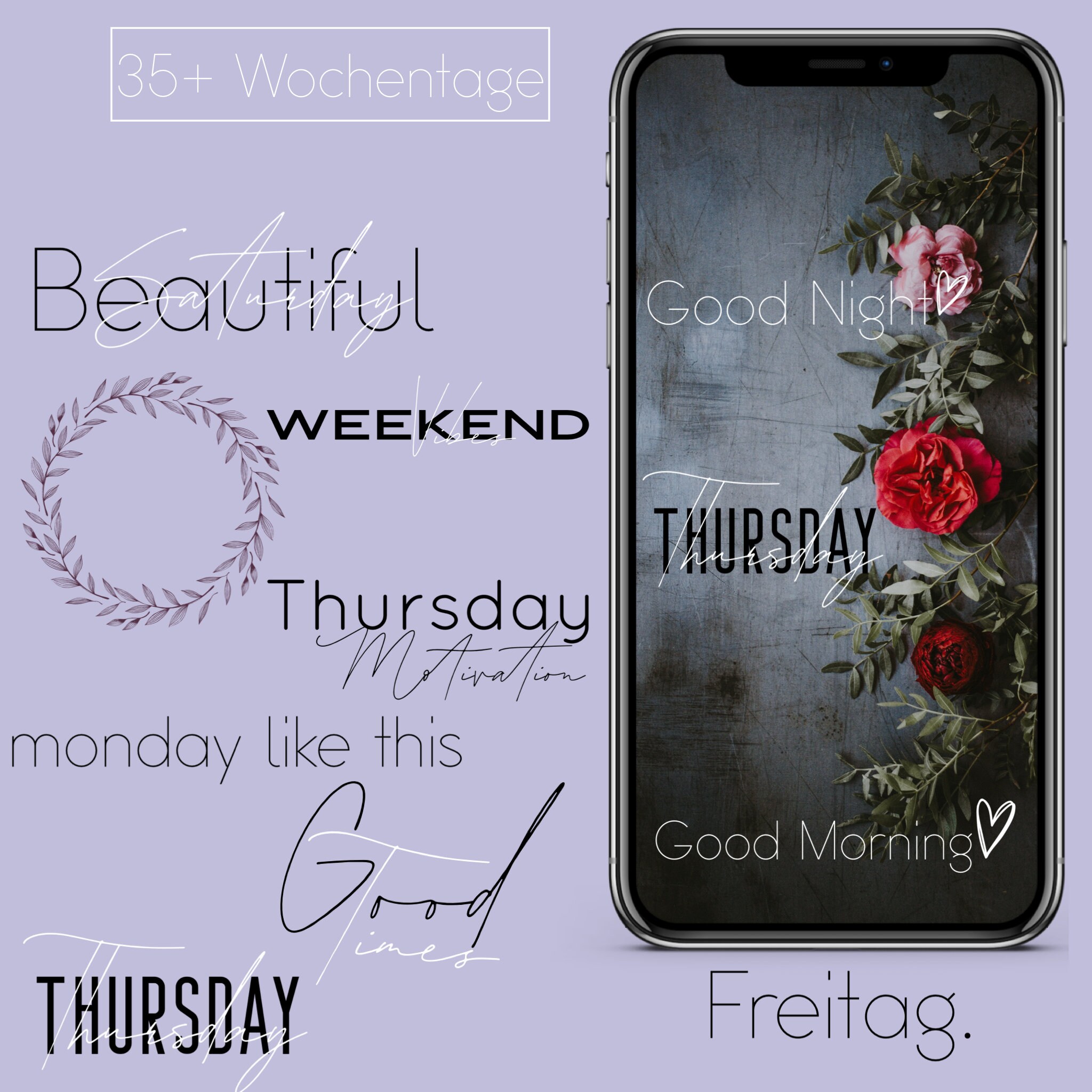 Instagram Sticker Weekdays/ Weekends Etsy UK