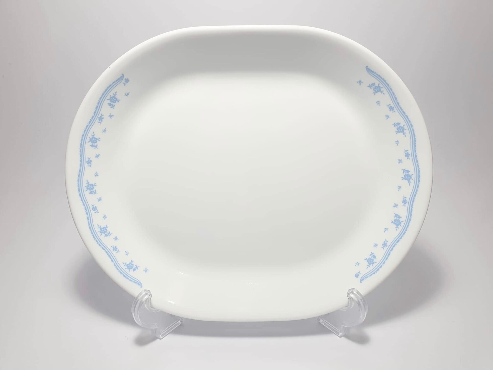 Corelle Morning Blue Serving Platter Vintage Corelle Etsy