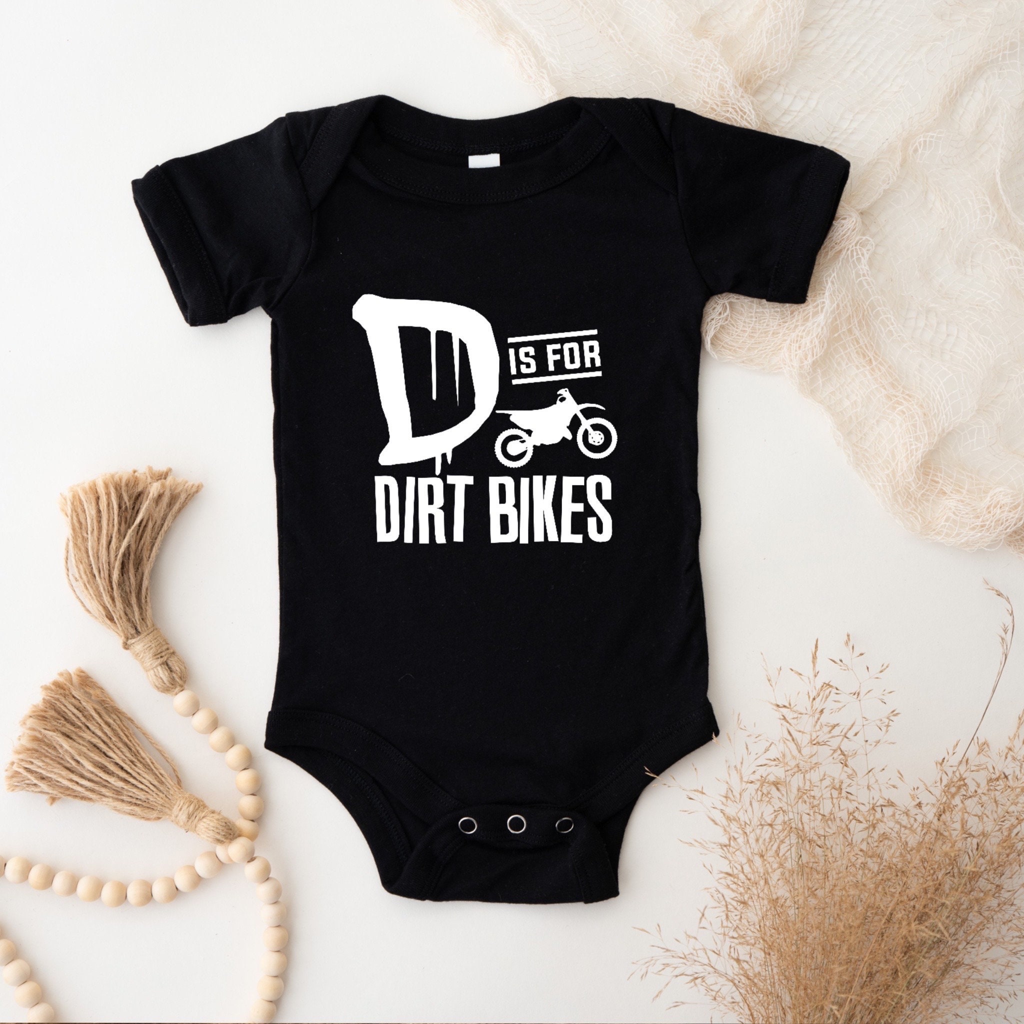 D is for Dirt Bike Onesie Etsy