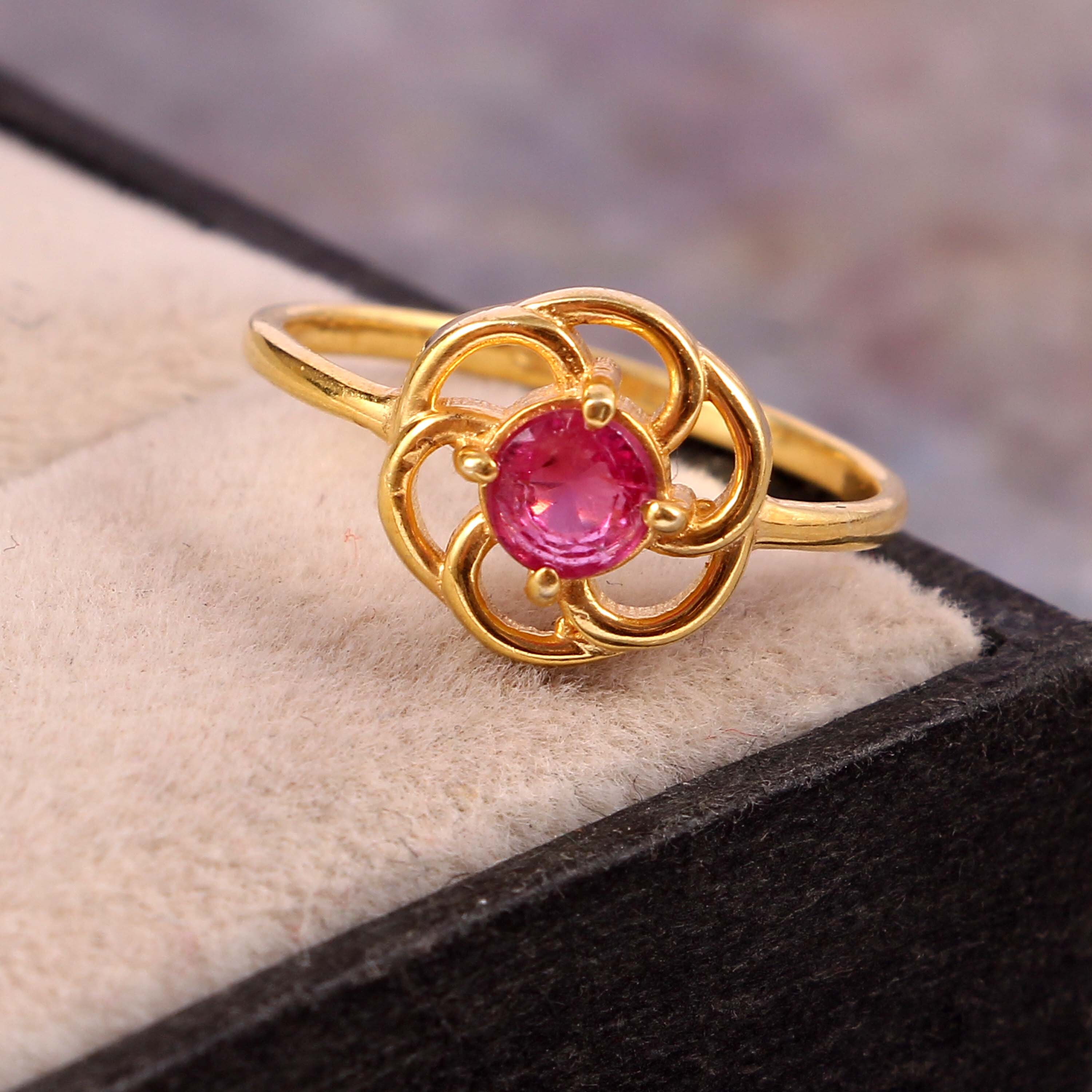 Natural Pink Sapphire Ring 925 Sterling Silver Ring | Etsy