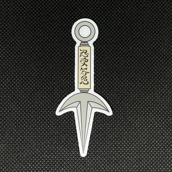 Tri-blade Kunai Sticker