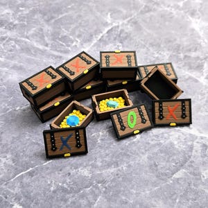 Zombicide Black Plague & Green Horde 3D Objective Crates with Removable Lids