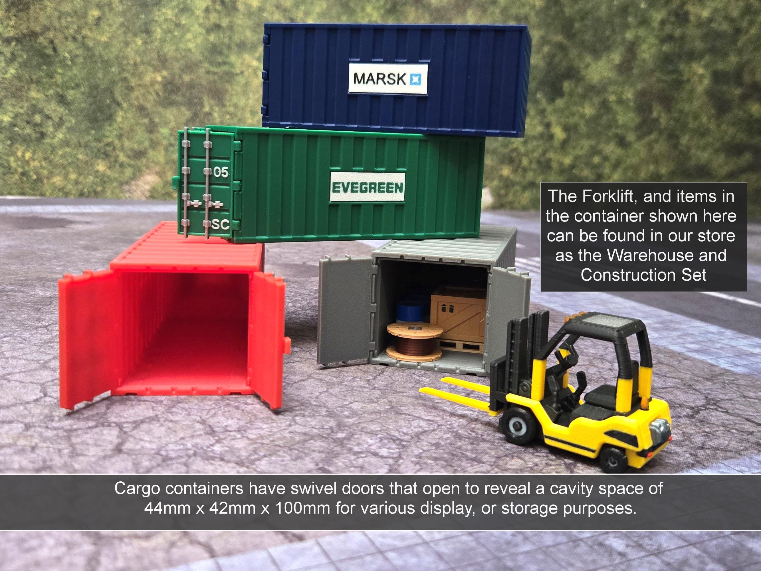 Container Tank Miniature Colored Miniature Cargo Containers for 28mm to 40mm Terrain - Etsy