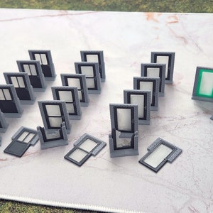 Modern Zombicide 2.0 2nd Edition Destructable 3D Doors