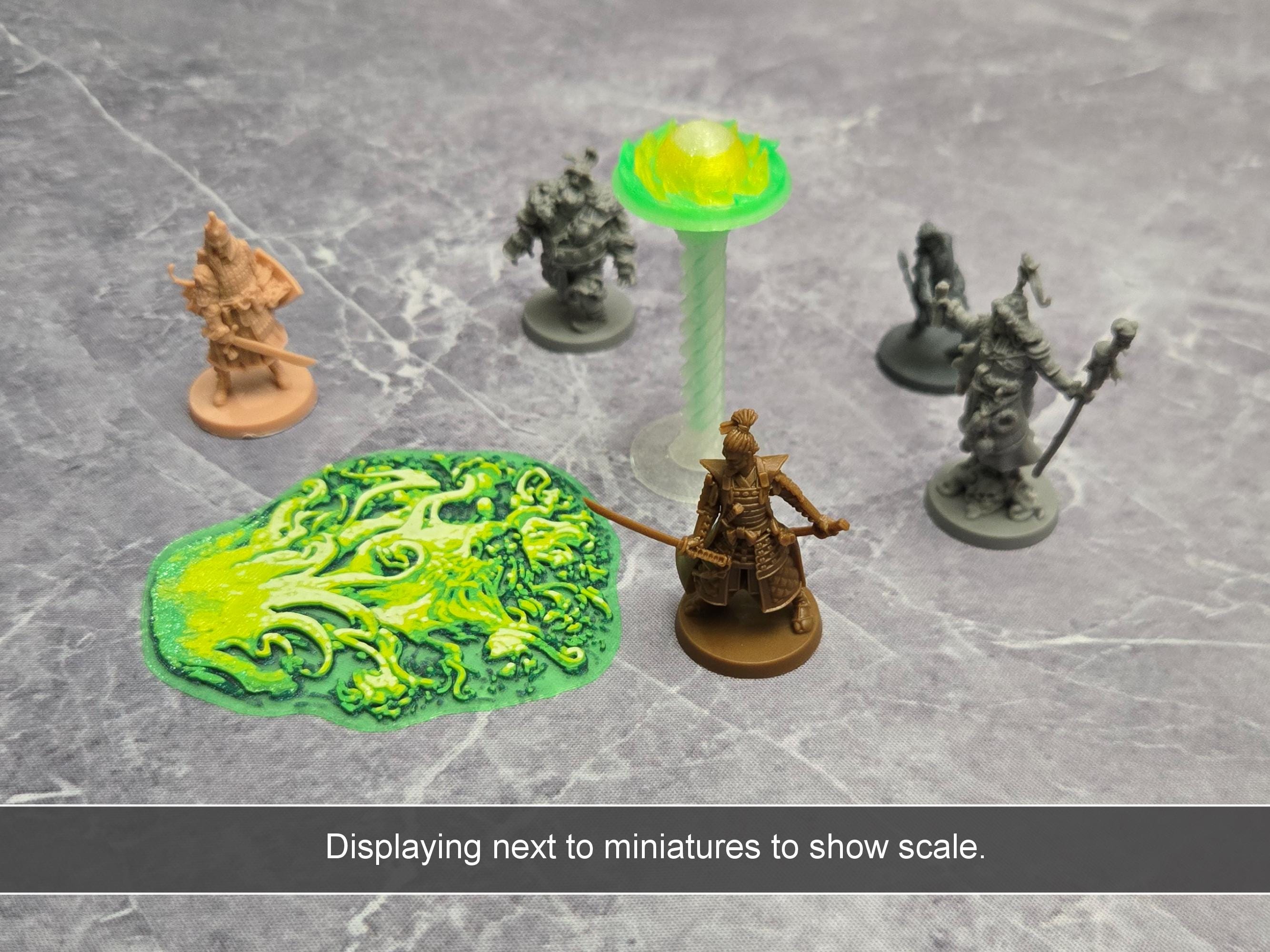 Zombicide White Death Colored 3D Beacon and Corruption Tokens - Etsy