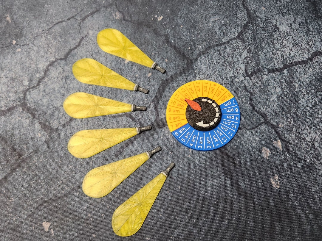 Modern Zombicide 2.0 2nd Edition Colored Plastic Clock and Light Beam ...