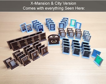 Marvel Zombicide X-Mansion and City Themed 3D Doors & Windows