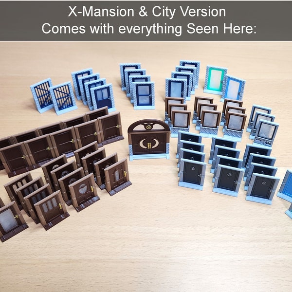 Marvel Zombicide X-Mansion et portes et fenêtres 3D sur le thème de la ville