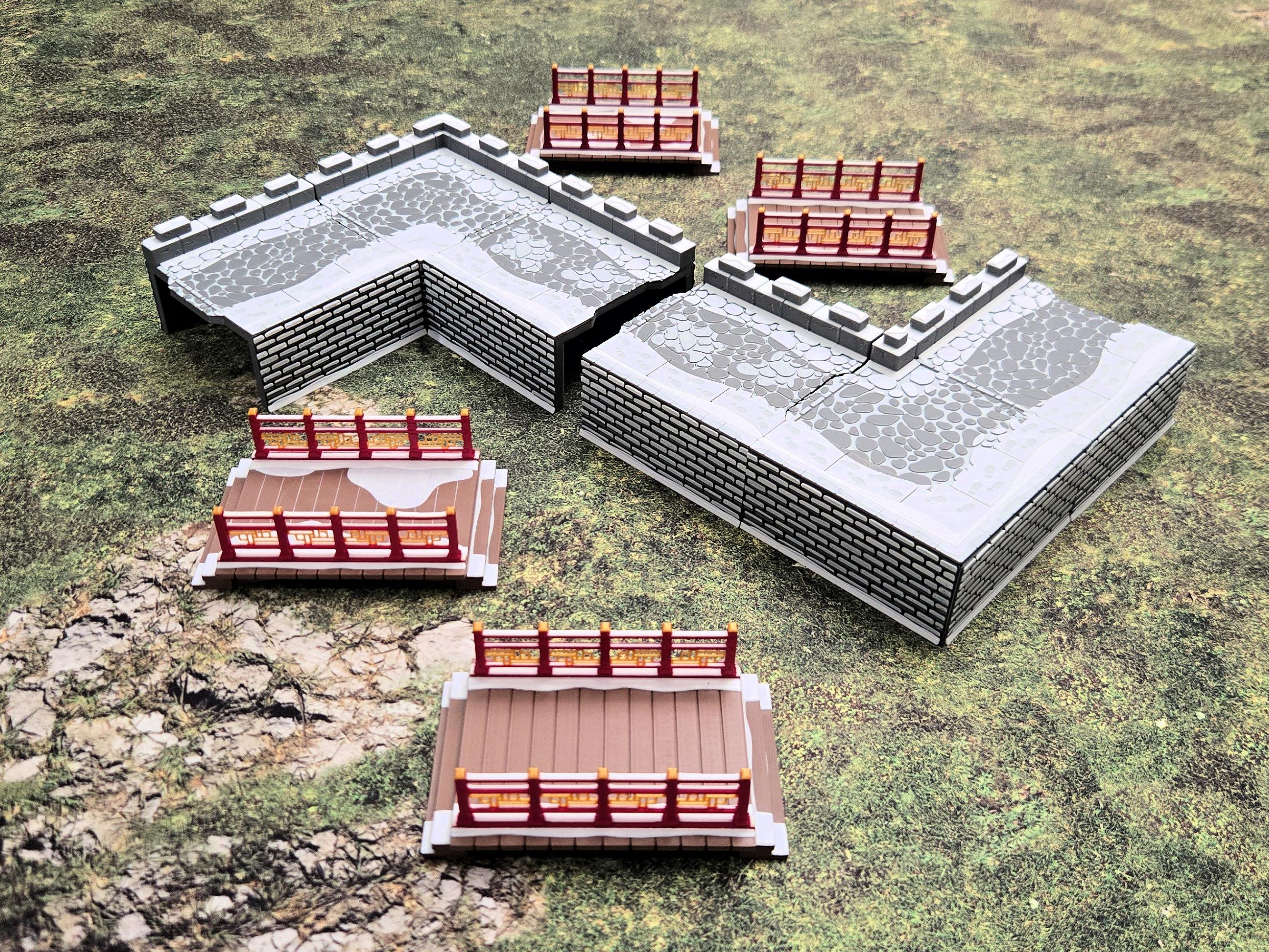 Zombicide White Death 3D Battlements and Bridges for Eternal