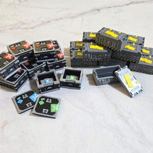 Modern Zombbide 2.0 2nd Edition 3D Ziel & Zuhälter Waffen Kiste mit Abnehmbaren Deckeln