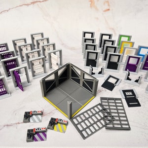 Zombicide Prison Outbreak 3D Destructable Doors, Cell Doors, Security Gate and Switches