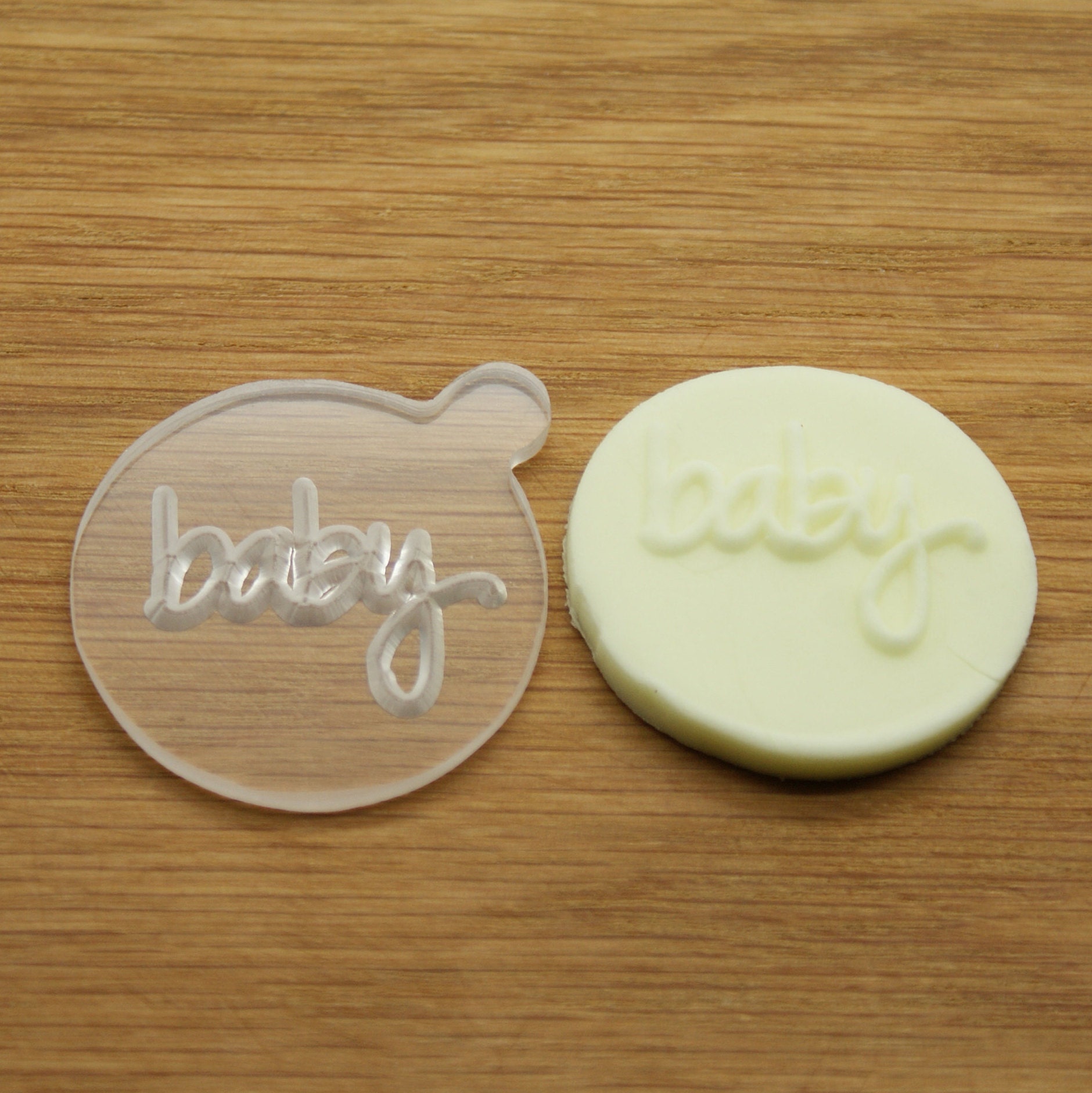 Set of Baby Shower Embossers Fondant Stamp Acrylic Embosser Etsy UK