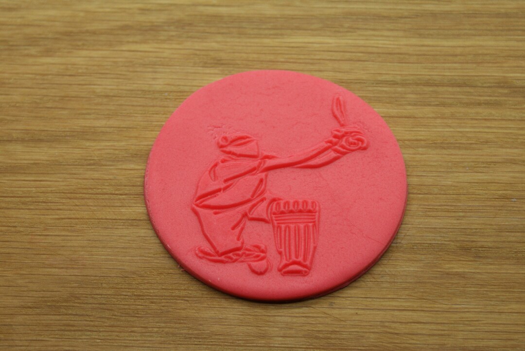Cricket Debossing Stamp for Fondant, Cupcakes and Cookies, Happy
