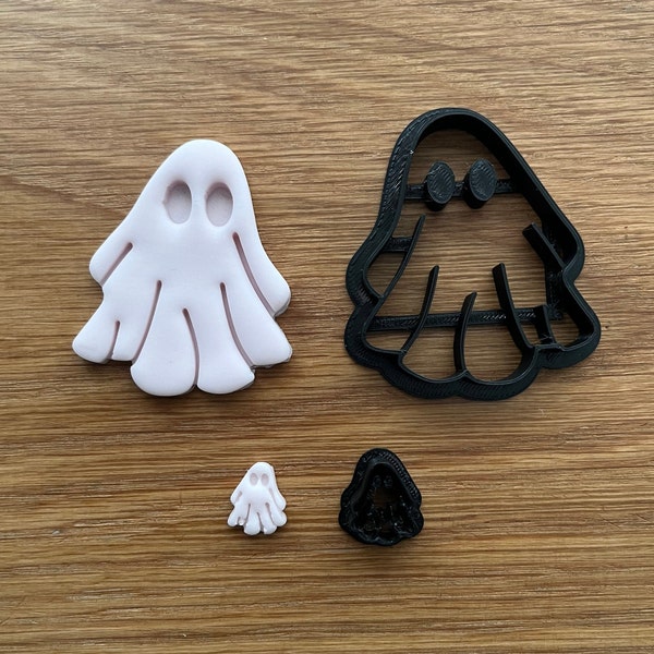 Ghost Halloween Polymer Clay or Cookie Cutter : Cutters for polymer clay, fondant, cupcakes, cookies, cake toppers, cakesicles, biscuits