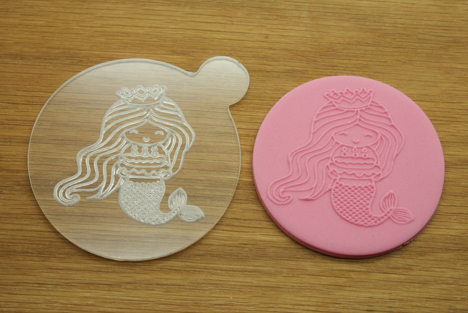 Mermaid Embosser Mermaid Debosser Stamp Outbosser Stamp Etsy