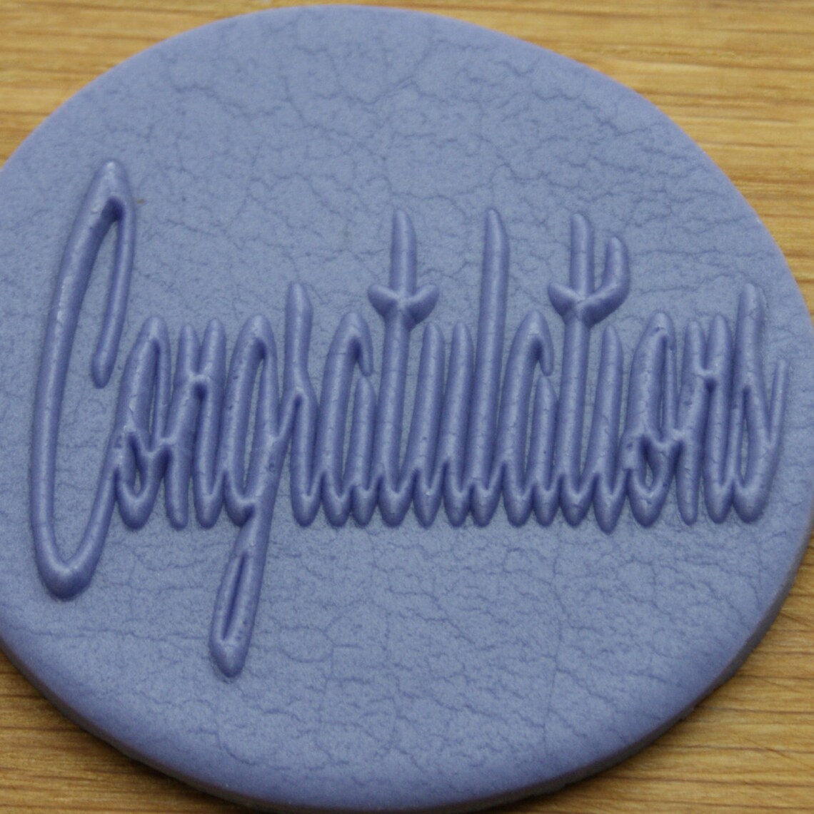 Congratulations Cookie Embosser Raised Fondant Cookies Etsy