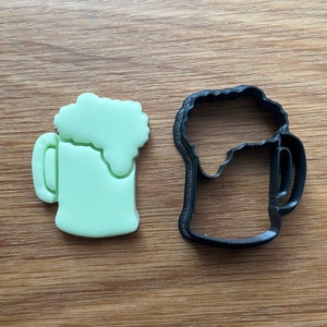 Beer Mug Polymer Clay / Cookie Cutter: Cutters for polymer clay, fondant, cupcakes, cookies, cake topper, cakesicles, biscuit, jewellery