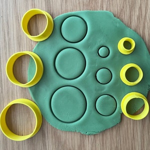 Circle / Round Cutters for Polymer Clay, fondant, cupcakes, cookies, cake toppers, icing, cakesicles, crafts, jewellery making, biscuits