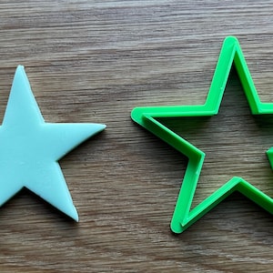 Star Shape Cookie Cutters : 5 point star cutter fondant cupcakes cookies polymer clay Icing crafts cakes cakesicles biscuits dough jewellery