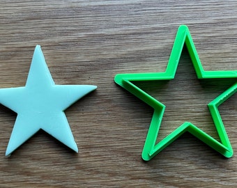 Star Shape Cookie Cutters : 5 point star cutter fondant cupcakes cookies polymer clay Icing crafts cakes cakesicles biscuits dough jewellery