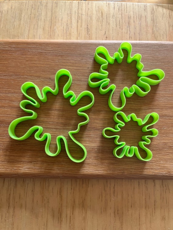 Splat Splash Cookie Cutters for Fondant Cupcakes and Cookies Fondant Polymer Cookie Icing Crafts Clay Cake Small Biscuit Gift Dough Etsy UK