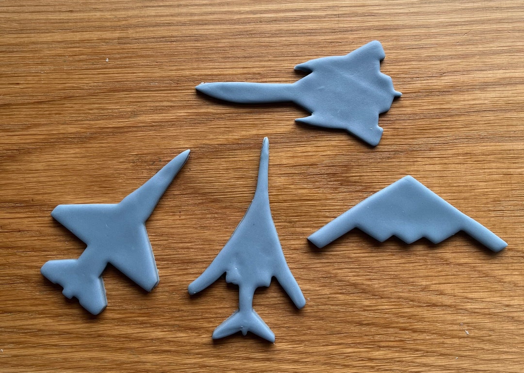 Military Plane Cookie Cutter, Boys Birthday Cookie Cutter, Military Jet