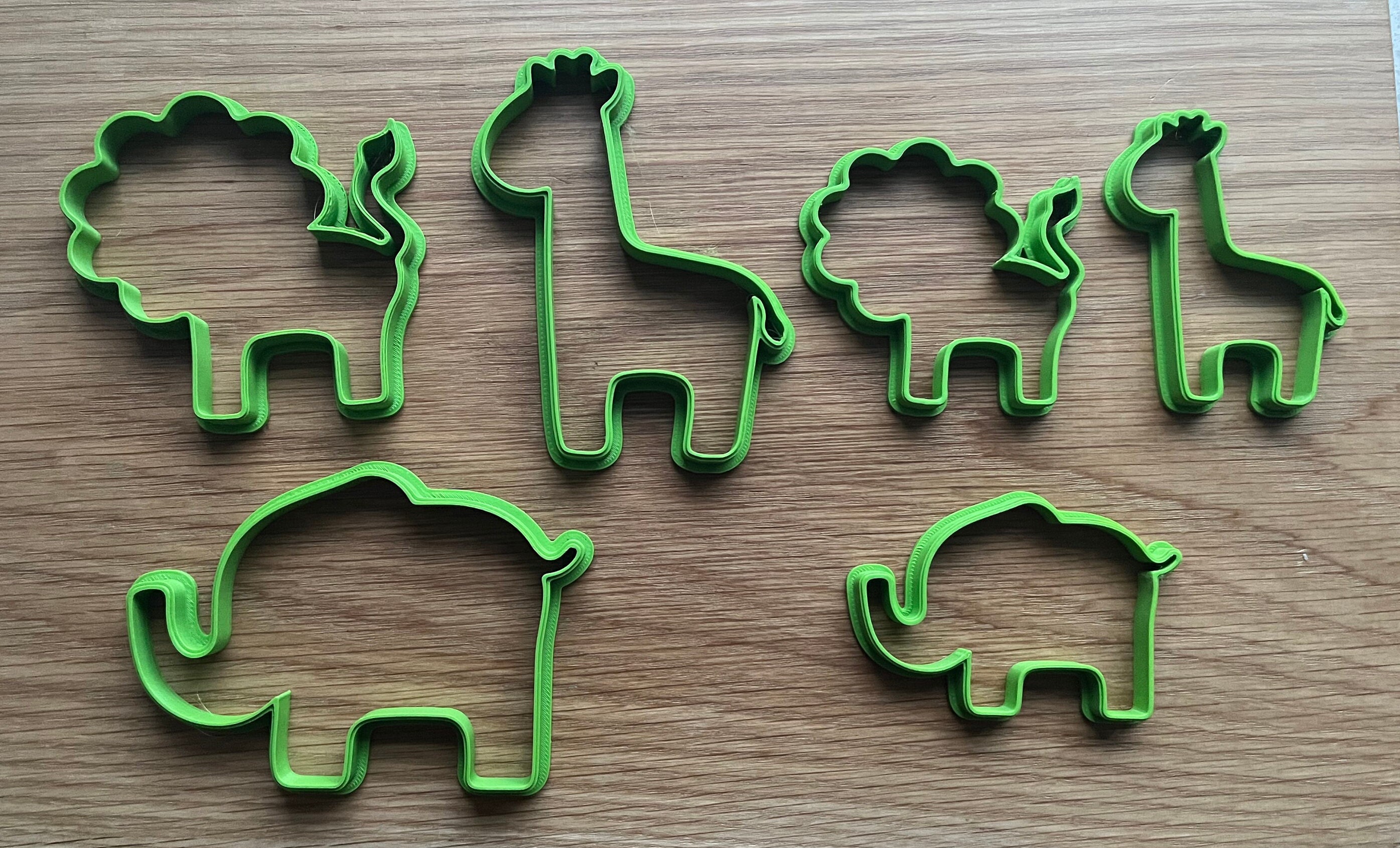 Safari Cookie Cutters Set Cookie Cutter Fondant Polymer Etsy UK