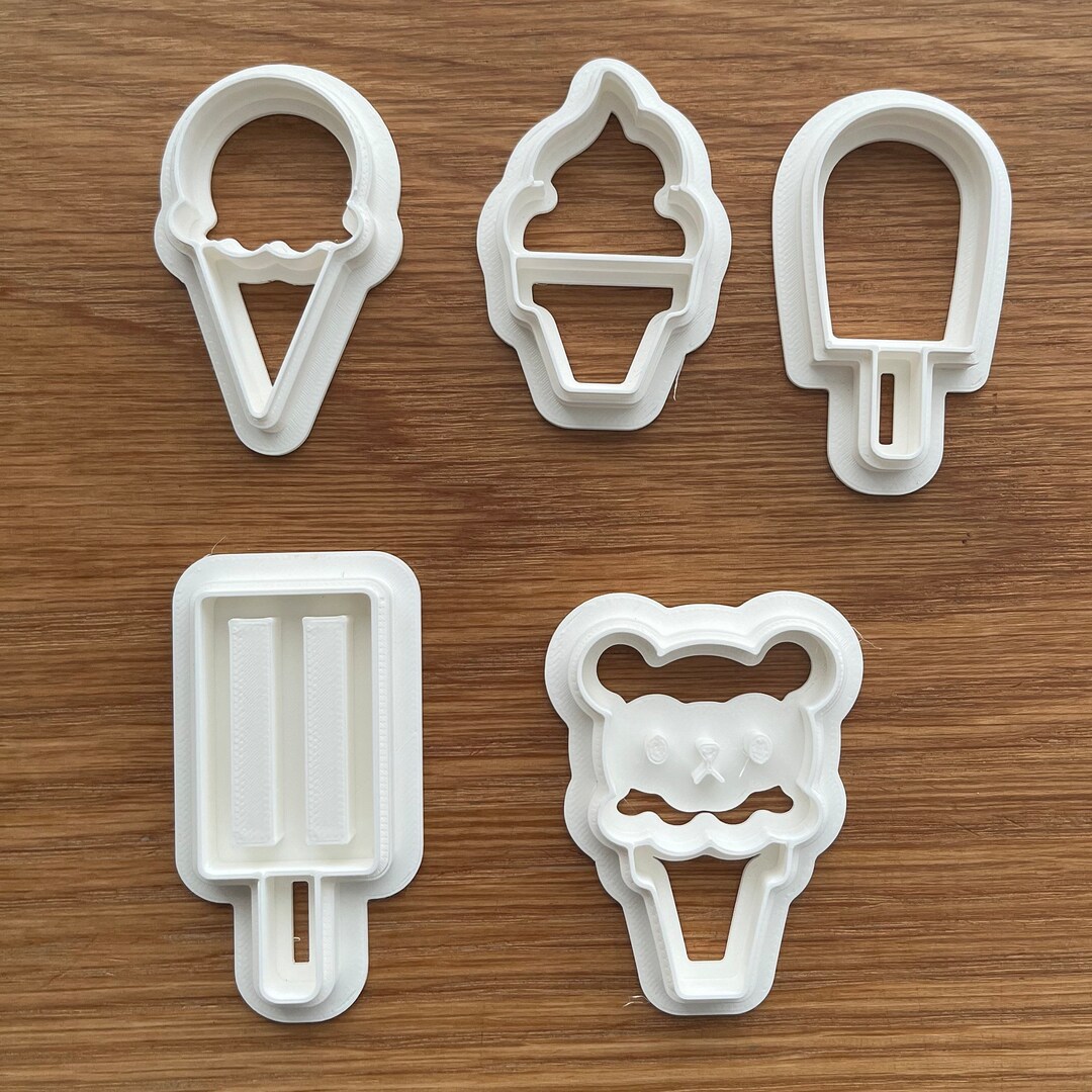 Ice Cream / Ice Lolly Cookie Stamp Cutter. Cookie Cutters Stamps for