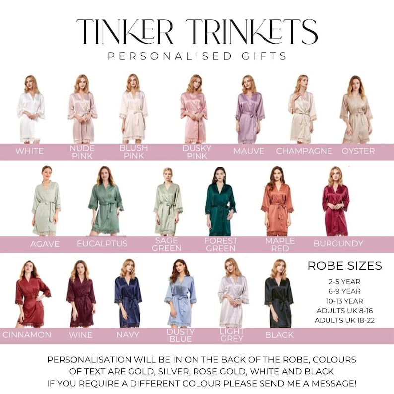 Bridesmaid Robes | Personalised Bride Robe | Powder Blue Robe | Wedding Robe | Bridesmaids Dressing Gown | Bride dressing Gown | Bride Robe image 3