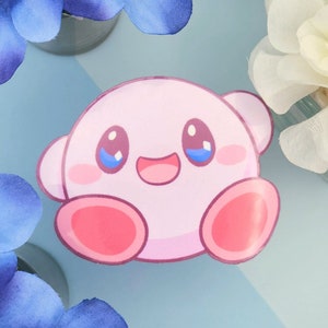 Poyo Says Hi! Kirbs Cute Glossy Vinyl Sticker 3″