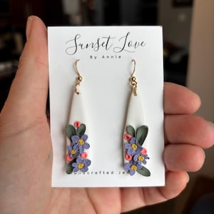 Floral earrings