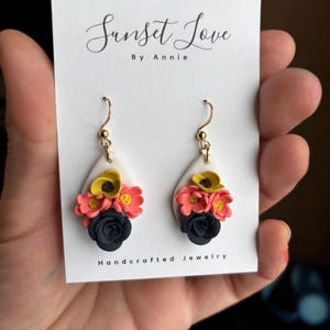 Floral earrings