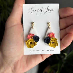 Floral earrings