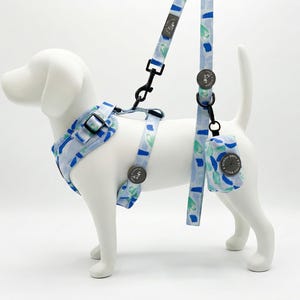 Hundegeschirr, strukturierter Pinselstrich-Effekt, voll einstellbar Bild 4