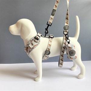 Dog Harness, Grey Squirrel pattern harness. Fully Adjustable image 4